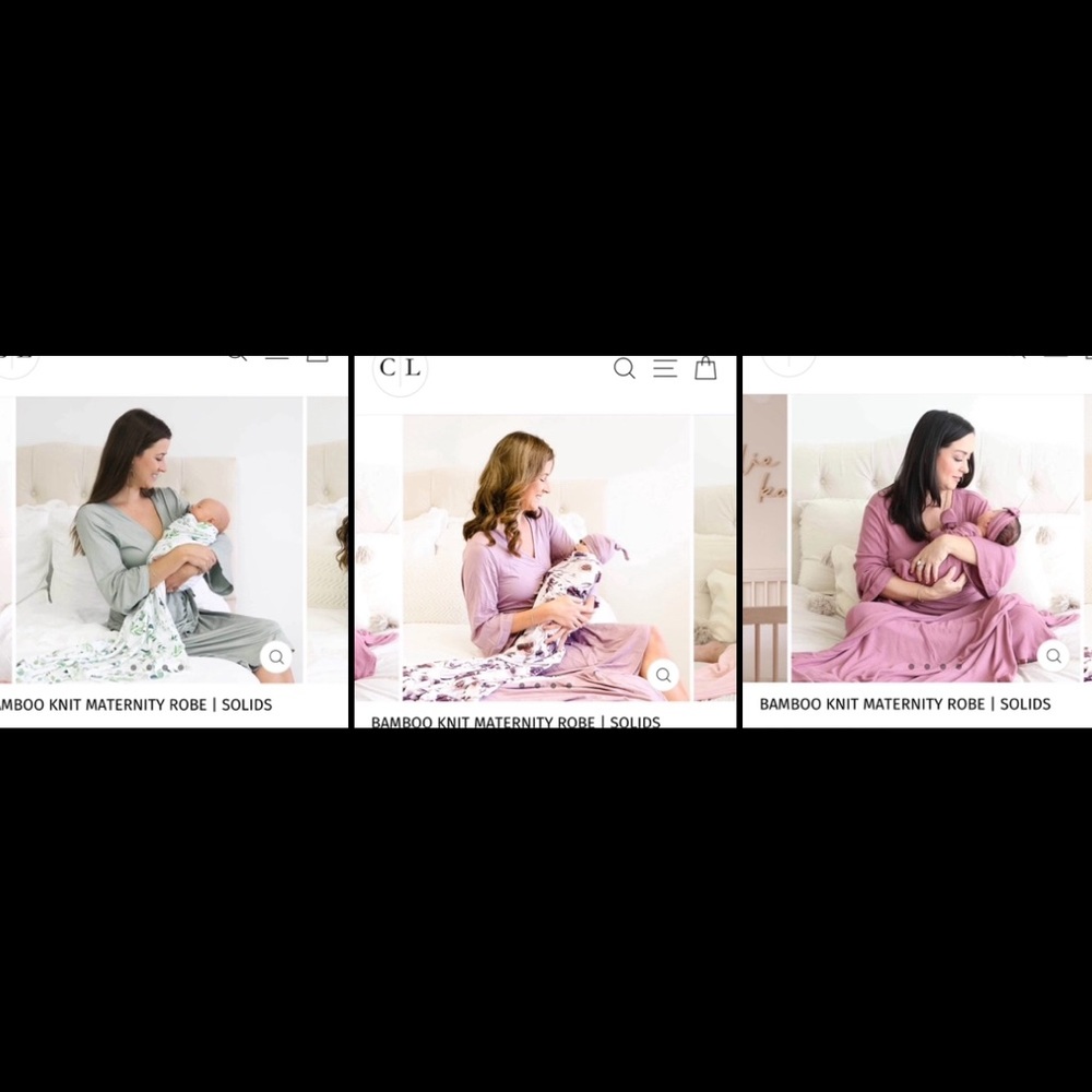 Caden lane - BAMBOO KNIT MATERNITY ROBEs lot